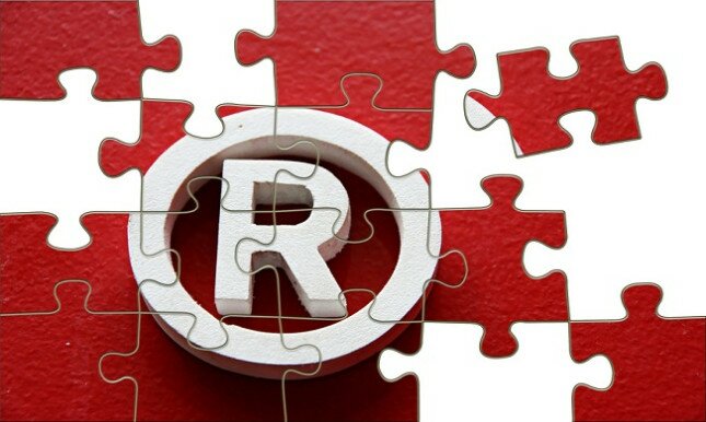 Registered trademark puzzle - illustration