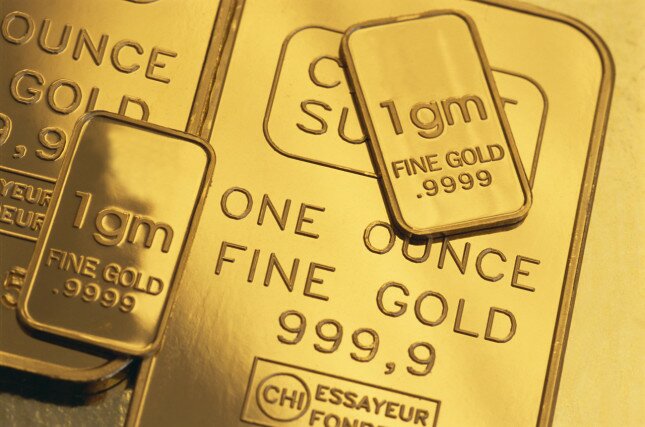 Close-up of Gold Bars